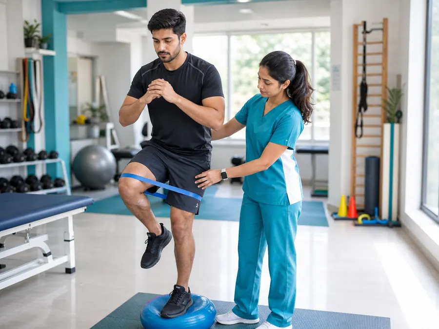 Sports injury rehabilitation and ACL recovery at Dynamics Mend, Noida