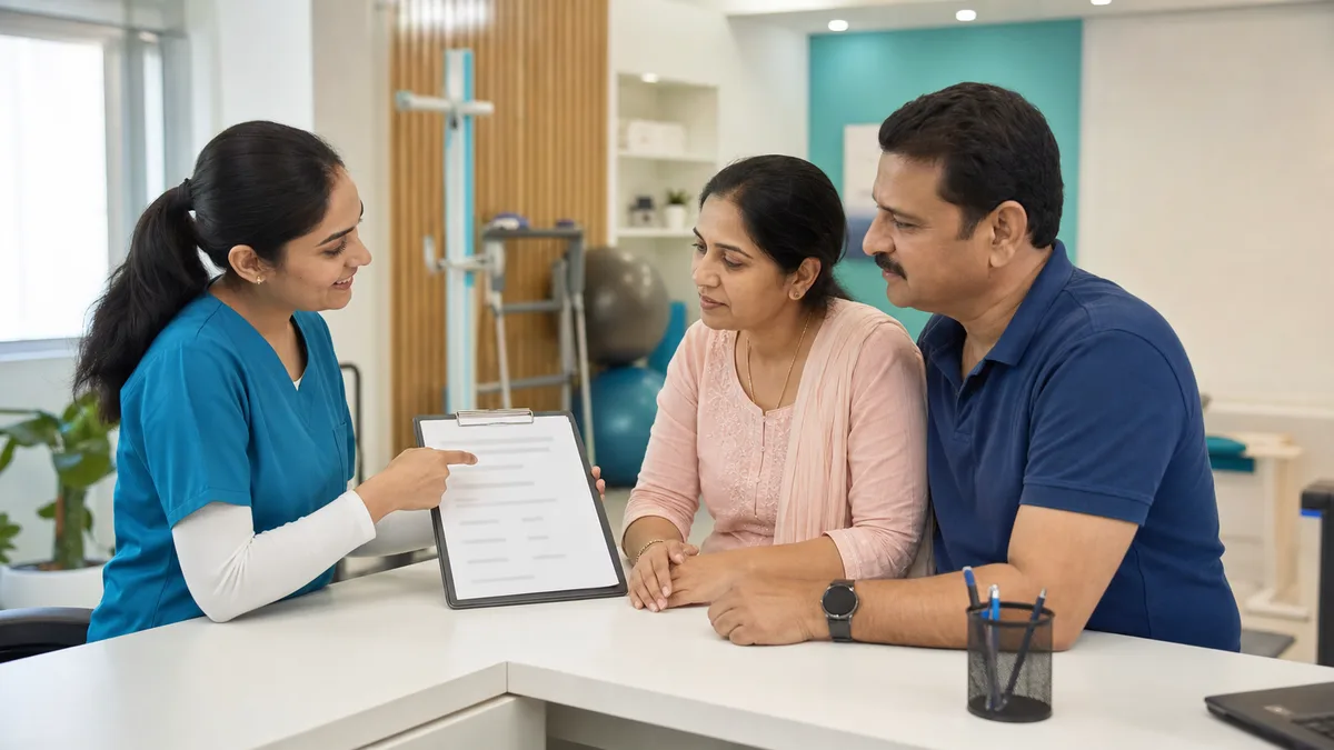 Physiotherapy cost in Noida, transparent pricing discussion at Dynamics Mend clinic Sector 52