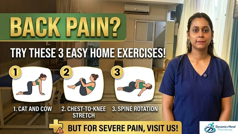 Home exercises for back pain by a Dynamics Mend physiotherapist